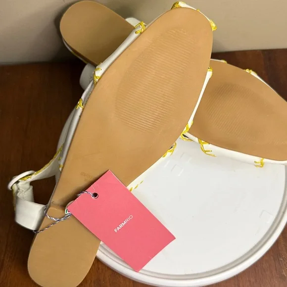 NWT FARM Rio Whipstitch Palm Tree Sandals
Size 10 - Picture 5 of 6